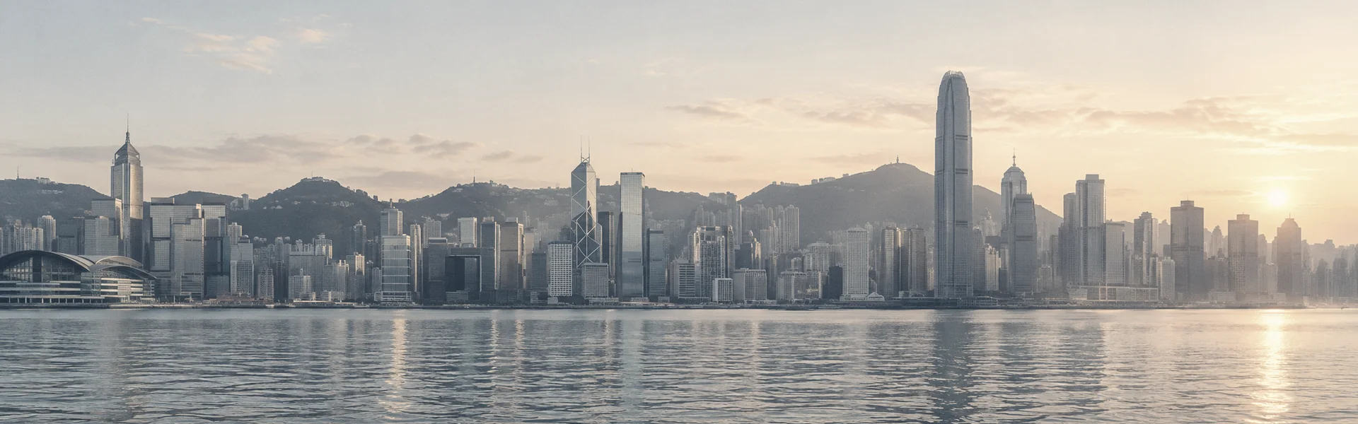 香港维多利亚港天际线(示意图)